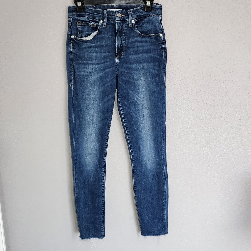 Good American High-Rise Skinny  Ankle Jeans/  4/27